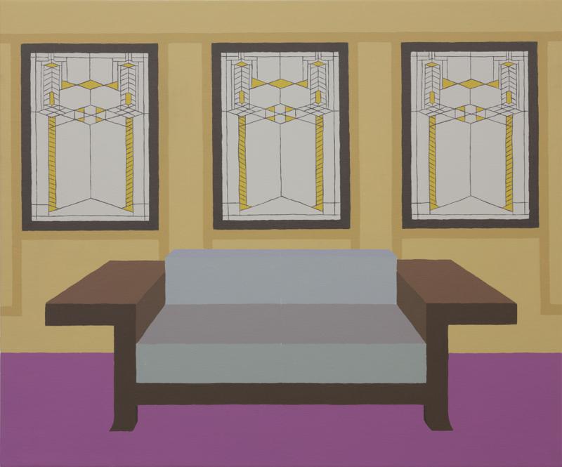 Zsofia Schweger - Living Room at the Frederick C. Robie House by Frank Lloyd Wright in Chicago, Illinois