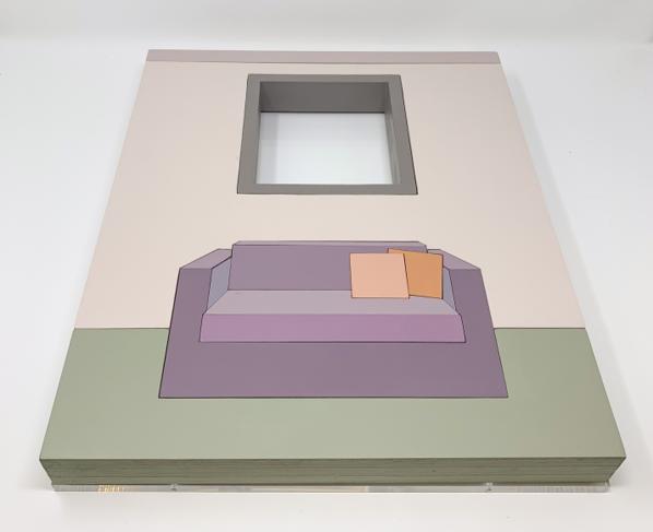 Zsofia Schweger - Form Becoming Feeling #1 (Loveseat), after Frank Lloyd Wright’s engagement with Froebel’s Kindergarten Gifts - view (1)