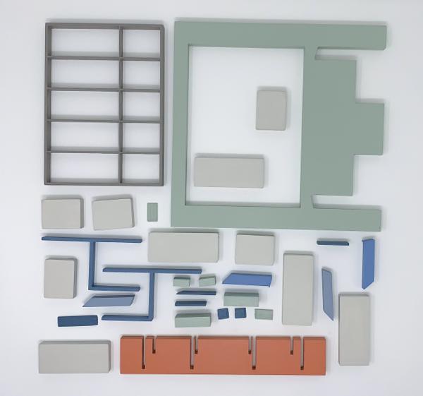 Zsofia Schweger - Form Becoming Feeling #2 (Two Chairs), after Frank Lloyd Wright engagement with Froebel’s Kindergarten Gifts - view (2)