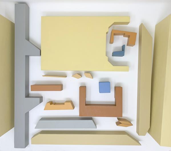 Zsofia Schweger - Form Becoming Feeling #3 (Armchair), after Frank Lloyd Wright engagement with Froebel’s Kindergarten Gifts - view (2)