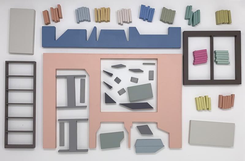 Zsofia Schweger - Form Becoming Feeling #4 (Bookshelf), after Frank Lloyd Wright engagement with Froebel’s Kindergarten Gifts - view (2)