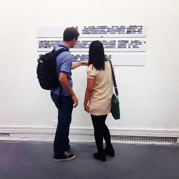 Here, installation view (4) - Slade Interim Show, 2014, London